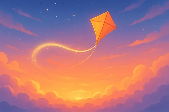 Colorful kites representing Solivarion's origins